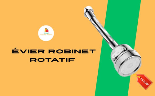 Évier robinet rotatif
